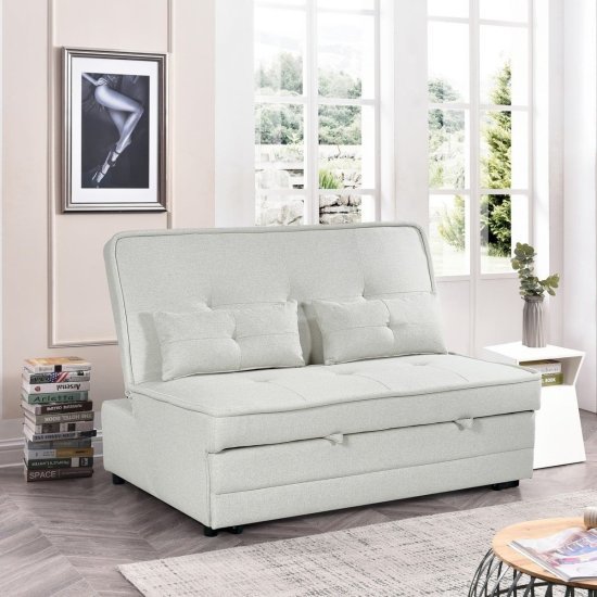 ספה דו מושבית נפתחת למיטה זוגית דגם Satoro מבית Bradex - צבע אופוויט