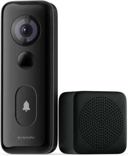 פעמון דלת חכם דגם Xiaomi Smart Doorbell 3S - צבע שחור - שנה אחריות יבואן רשמי על-ידי המילטון