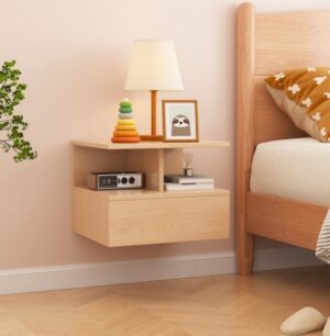 401793_b_1.jpg שידת לילה צפה תלויה לקיר דגם York מבית StarShop - צבע אלון