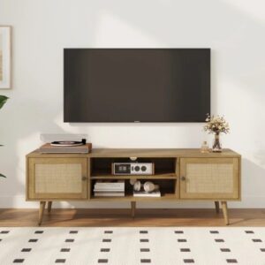 403617_b_1.jpg מזנון טלוויזיה דמוי ראטן באורך 150 ס”מ דגם 4079 מבית Step Up - צבע אלון