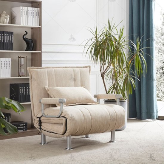 כורסה נפתחת למיטת יחיד דגם Tobias מבית Bradex - צבע בז'