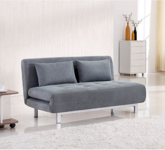 ספת אירוח דו-מושבית נפתחת למיטה זוגית דגם Harper מבית Bradex - צבע אפור