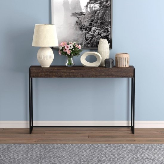 קונסולת כניסה דגם Zenith מבית Bradex בגודל 120 ס''מ  - צבע אגוז