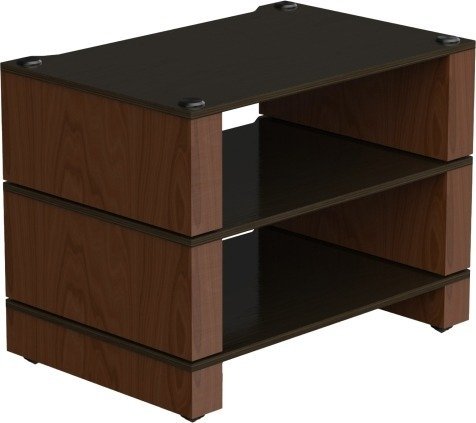 סטנד Hi-Fi מודולרי עם 3 מדפים דגם Stax 2G מבית Blok - אגוז טבעי