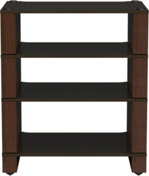 סטנד Hi-Fi מודולרי עם 4 מדפים דגם Stax 2G מבית Blok - אגוז טבעי