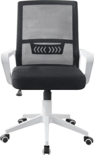 417825_b_1.jpg כיסא מחשב משרדי מתכוונן מבית Step Up - דגם 7018 - צבע שחור לבן