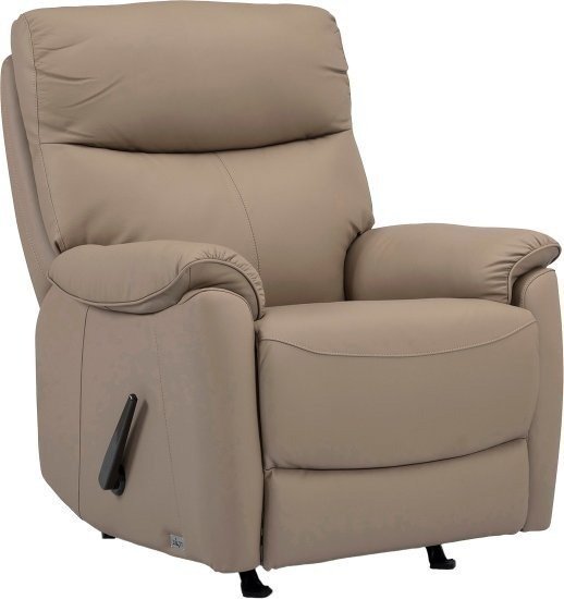 כורסת טלוויזיה מעור דגם BARCELONA מבית Dr.Gav - צבע חאקי