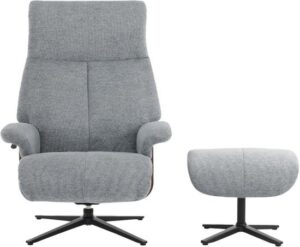 כורסת טלויזיה מבד עם הדום דגם NANTES מבית Dr.Gav - צבע כחול