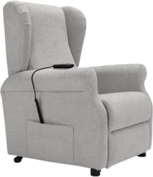 כורסת סטנד אפ חשמלי דגם BERGE מבית Dr.Gav - צבע אפור בהיר