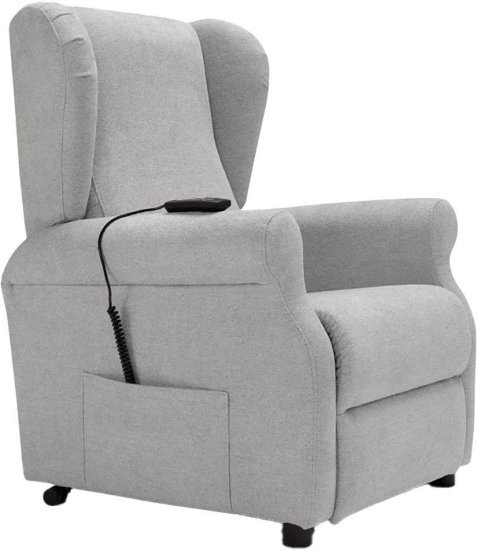 כורסת סטנד אפ חשמלי דגם BERGE מבית Dr.Gav - צבע אפור בהיר