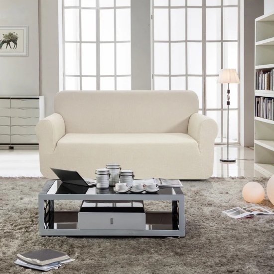 כיסוי ספה תלת מושבית דגם ויטה מבית Arige Gad - צבע שנהב