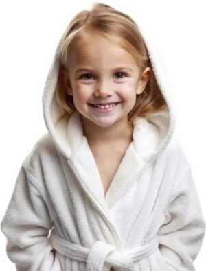 418713_b_1.jpg חלוקי רחצה לילדים 100% כותנה לגילאי 6-8 מידה S מבית Arige Gad - צבע אפור