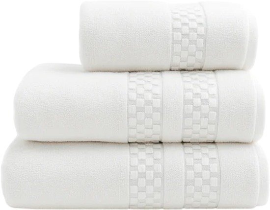 סט 4 מגבות גוף 100% כותנה 70x130 ס''מ קולקציית זירו-טוויסט מבית Arige Gad - צבע לבן