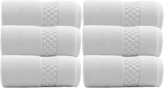 סט 6 מגבות פנים 100% כותנה 50x90 ס''מ קולקציית זירו-טוויסט מבית Arige Gad - צבע אפור בהיר