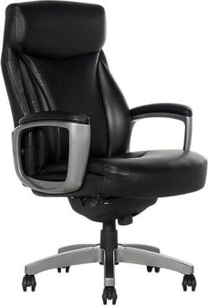 כסא מנהלים ארגונומי ואורתופדי מתכוונן דגם Arcadian מבית Lazboy - צבע שחור