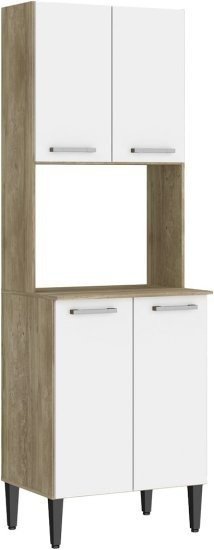 ארונית שירות למיקרוגל דגם Arizona מבית Bradex - צבע לבן