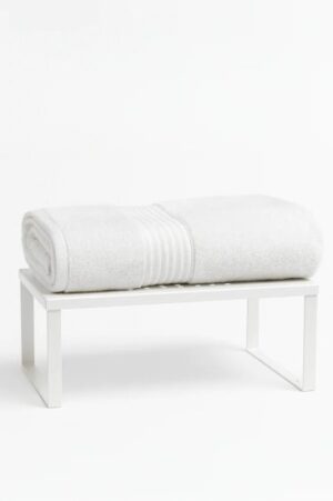 סט 6 מגבות פנים 100% כותנה 50x90 ס''מ קולקציית סופרים מבית Arige Gad - צבע לבן