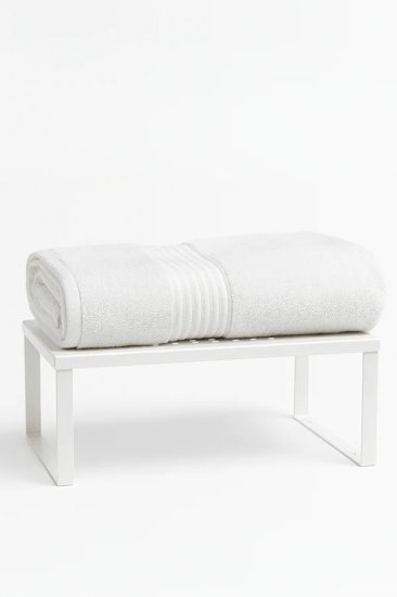 סט 4 מגבות גוף 100% כותנה 70x130 ס''מ קולקציית סופרים מבית Arige Gad - צבע לבן