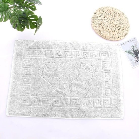 מגבת רצפה לאמבט 50x70 ס''מ דגם Harmony מבית Arige Gad - צבע לבן - סהכ 10 יחידות