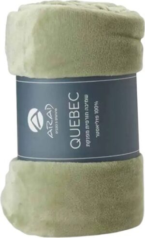 419880_b_1.jpg שמיכת חורף פלנל זוגית 200x220 ס''מ דגם קוויבק מבית ערד טקסטיל - צבע טורקיז