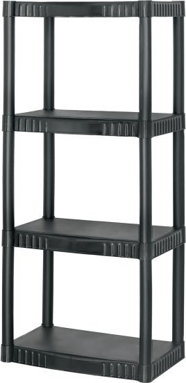 כוננית פלסטיק 4 מדפים עד 27 ק''ג למדף Pretul