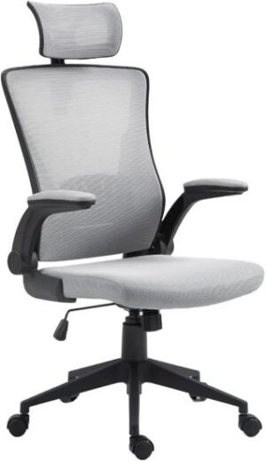 כיסא משרדי HARVARD מבית Dr.Gav - צבע שחור / אפור בהיר