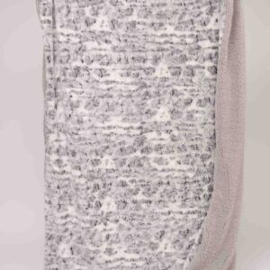 שמיכת חורף מיקרופייבר יחיד 150x200 ס''מ דגם Ashton מבית Vardinon - צבע לבן / אפור