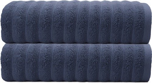 2 מגבות גוף ענקיות 100% כותנה 90x140 ס''מ דגם הדסון מבית Homestyle - צבע כחול