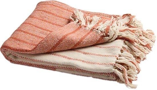 כרבולית 100% כותנה 130x160 ס''מ דגם ריף מבית Homestyle - צבע אדום