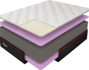 מזרן ללא קפיצים משולב ויסקו למיטה זוגית King Comfort Pure בגודל 160x190 ס''מ