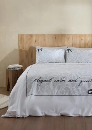 סט מצעים 6 חלקים פרקל 100% כותנה 160x200 ס''מ סדרת Exclusive דגם ברנדט מבית Homestyle