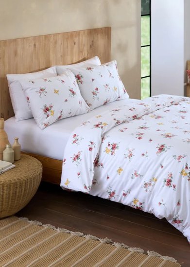 סט מצעים 6 חלקים פרקל 100% כותנה 160x200 ס''מ סדרת Exclusive דגם ג'ינג'ר מבית Homestyle