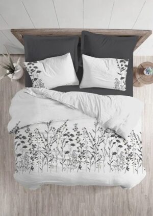 425094_b_1.jpg סט מצעים 6 חלקים פרקל 100% כותנה 160x200 ס''מ סדרת Exclusive דגם לונדון מבית Homestyle