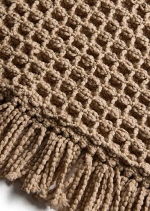 שטיח לרצפה 60x90 ס''מ דגם וואפל מבית Homestyle - צבע בז'