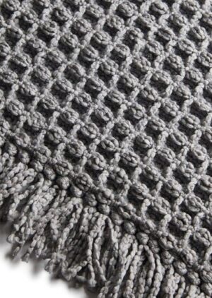 שטיח לרצפה 70x120 ס''מ דגם וואפל מבית Homestyle - צבע אפור כהה