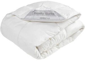 425694_b_1.jpg שמיכת פוך פלומה 100% כותנה 150x200 ס''מ דגם רויאלטי מבית Homestyle - צבע לבן