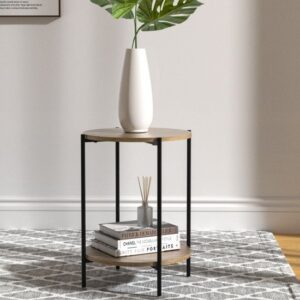 427683_b_1.jpg שולחן צד קפה עגול לסלון דגם Yatir מבית Star Shop - צבע עץ אלון