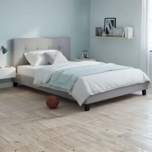 בסיס מיטת נוער מרופד 120x190 ס''מ דגם Fantasy מבית Tudo Design - צבע אפור