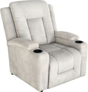 כורסת טלוויזיה מבד דגם SoftNest מבית King Comfort - צבע אפור