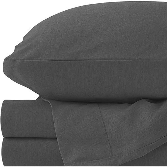 זוג ציפיות לכרית 50x70 ס''מ קולקציית Jersey מבית Arige Gad - צבע אפור כהה