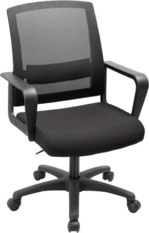 כיסא משרדי דגם MeshLoop מבית Miracase - צבע שחור