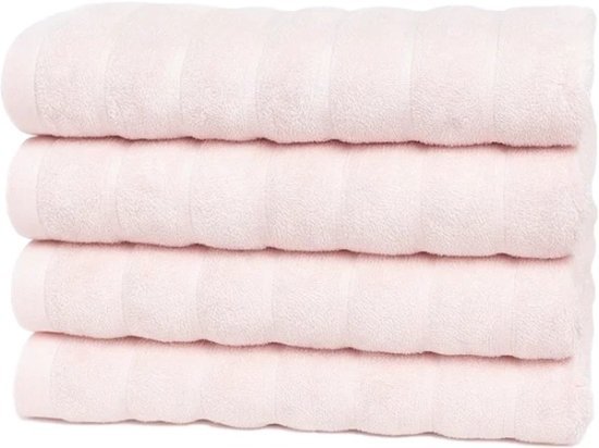 4 מגבות גוף 100% כותנה 70x130 ס''מ קולקציית אלמוג מבית Arige Gad - צבע ורוד