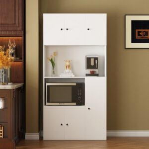 ארון שירות למיקרוגל דגם Inbar מבית StarShop - צבע לבן