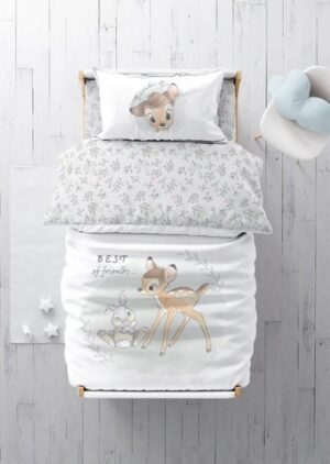 סט מצעים 3 חלקים 100% כותנה 70x130 ס''מ מבית Homestyle - במבי חבר טוב