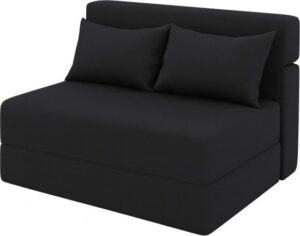 ספה נפתחת למיטה בגודל 90x200 ס''מ דגם Sleepo מבית King Comfort - צבע שחור