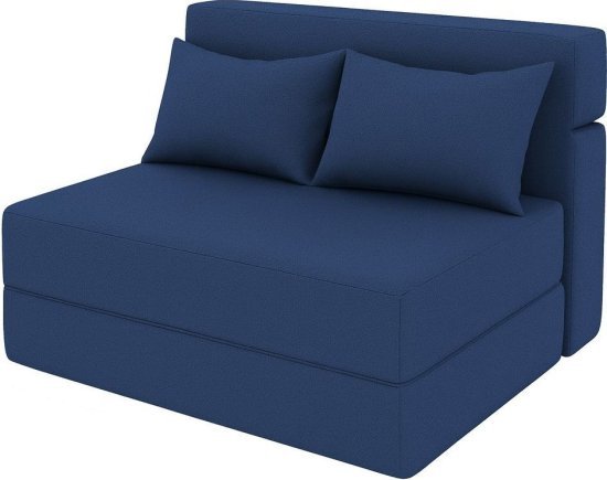 ספה נפתחת למיטה בגודל 90x200 ס''מ דגם Sleepo מבית King Comfort - צבע כחול