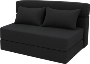 ספה נפתחת למיטה בגודל 140x200 ס''מ דגם Sleepo מבית King Comfort - צבע שחור