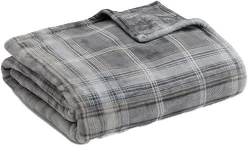 שמיכת חורף זוגית מיקרופלנל 220x200 ס''מ דגם אנה מבית Homestyle - צבע שחור