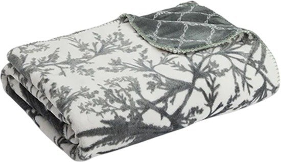 שמיכת חורף זוגית מיקרופלנל 220x200 ס''מ דגם אמילי מבית Homestyle - צבע ירוק