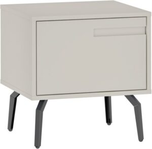 שידת לילה מעוצבת דגם NS3289 מבית Step Up - צבע קרם